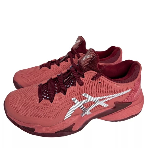 Asics Shoes - Asics Court FF3 Women’s Sz 7.5 Light Granet/White Athletic Sneakers